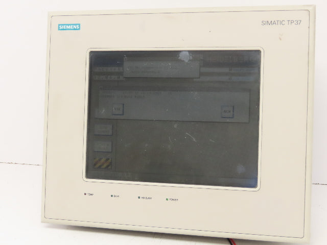 Siemens 6AV3637-1PL00-0AX0 Simatic TP37 Touch Panel Display 24VDC TP37