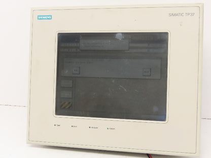Siemens 6AV3637-1PL00-0AX0 Simatic TP37 Touch Panel Display 24VDC TP37