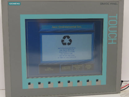 Siemens 6AV6647-0AF11-3AX0 Simatic KTP1000 HMI 10" Touch Control Panel