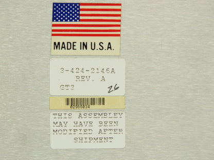 Cincinnati Milacron 3-424-2146A Camac VSX HMI Rev A Control Panel Module