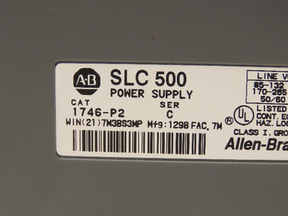 Allen Bradley 1746-P2 SLC 500 PLC Module Power Supply Series C