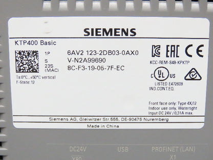 Siemens Sinamics Smart Line Servo Motor Control Panel 30A 480V Hoffman Enclosure