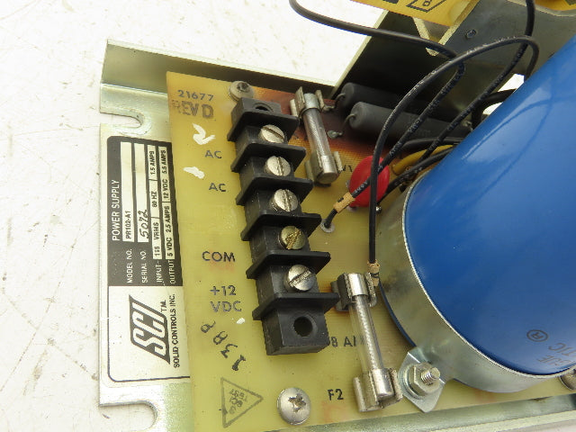 SCI PR102-A1 Industrial Power Supply 5VDC 2.5A 12VDC 5.5A Input 115V