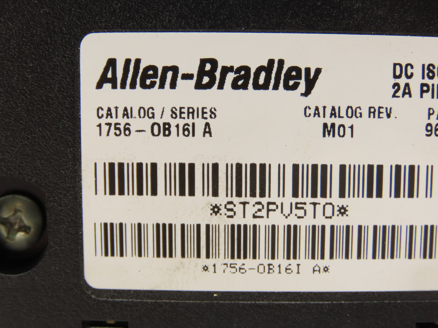 Allen Bradley 1756-OB16I DC Isolated Output 16PT PLC REV M01 REV F/W 2.1 Ser A