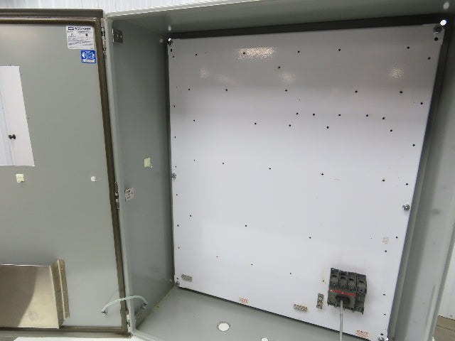 Wiegmann N412363010C Electrical Enclosure Control Panel 36x30x10" 12x9" Cutout