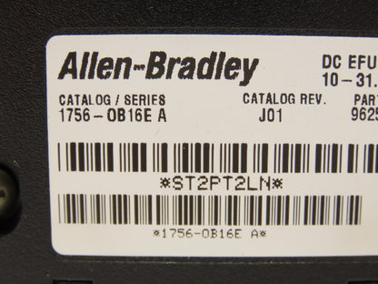 Allen Bradley 1756-OB16E DC Efused Output Module 16PT REV J01 F/W REV 2.4