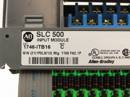 Allen Bradley 1746-ITB16 SLC 500 Input Module 16-Point Fast DC Sink Ser C