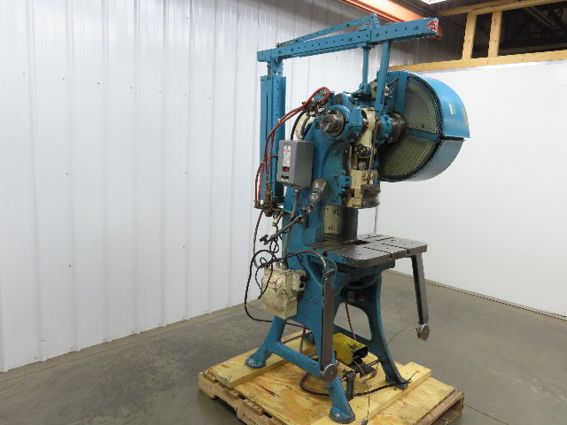 L&J No 2 Mechanical OBI Punch Press 18 Ton 2" Stroke 6" Throat 1.5Hp 3Ph