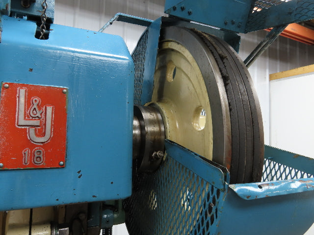 L&J No 18 Mechanical OBI Punch Press 18 Ton 2" Stroke 6" Throat 1.5Hp 3Ph