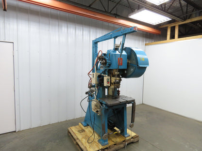 L&J No 18 Mechanical OBI Punch Press 18 Ton 2" Stroke 6" Throat 1.5Hp 3Ph