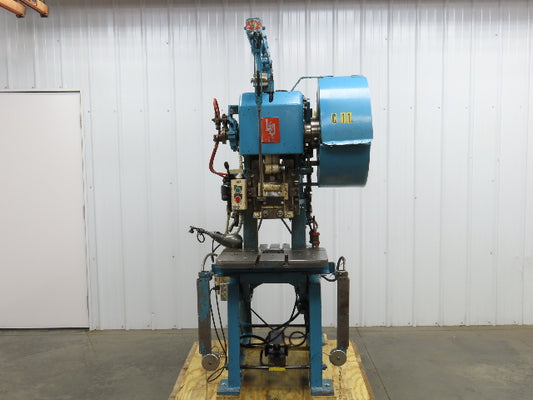 L&J No 18 Mechanical OBI Punch Press 18 Ton 2" Stroke 6" Throat 1.5Hp 3Ph