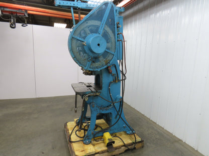E W Bliss 19C Mechanical OBI Punch Press 19 Ton 2" Stroke 6" Throat 2Hp 3Ph