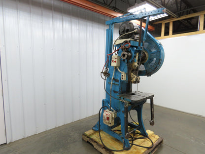 E W Bliss 19C Mechanical OBI Punch Press 19 Ton 2" Stroke 6" Throat 2Hp 3Ph