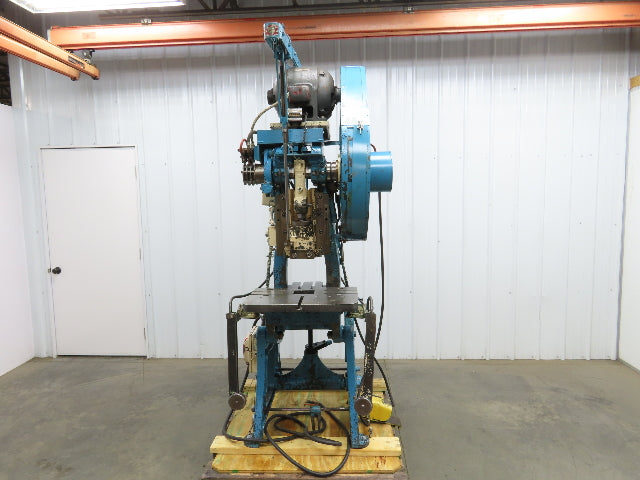 E W Bliss 19C Mechanical OBI Punch Press 19 Ton 2" Stroke 6" Throat 2Hp 3Ph