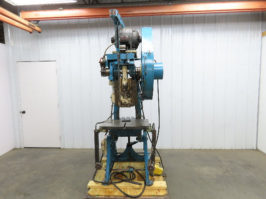 E W Bliss 19C Mechanical OBI Punch Press 19 Ton 2" Stroke 6" Throat 2Hp 3Ph