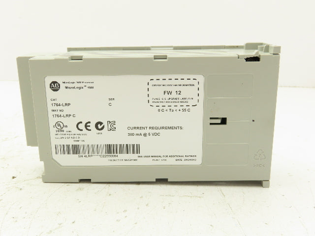 Allen Bradley 1764-LRP MicroLogix 1500 Processor Unit Series C FW 12