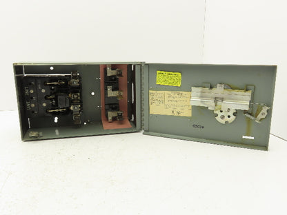 General Electric THP361 Fusible Panelboard Disconnect Switch QMR 30A 600V 3 Pole