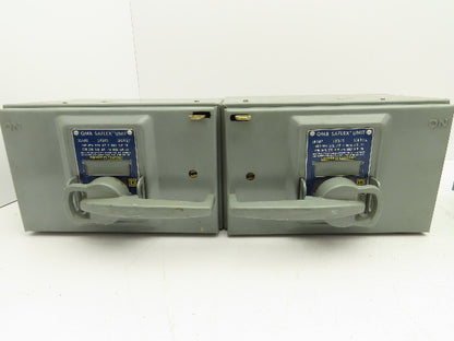 Square D QMB-3603-T Fusible Panelboard Disconnect Switch Twin 30A 600V Lot of 2