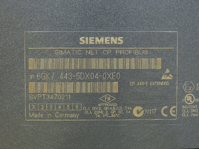 Siemens 6GK7 443-5DX04-0XE0 Simatic Net CP Profibus CP 443-5 EXT