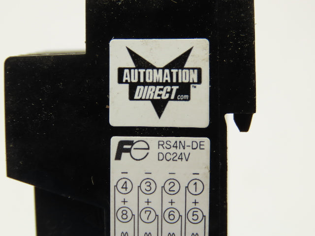 Automation Direct RS4N-DE Fuji Socket Mount 4 Card Relay 24VDC 5A Lot of 5