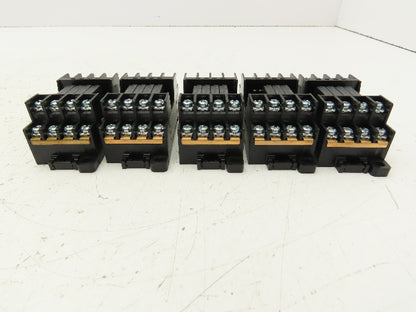 Automation Direct RS4N-DE Fuji Socket Mount 4 Card Relay 24VDC 5A Lot of 5