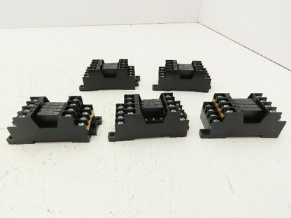 Automation Direct RS4N-DE Fuji Socket Mount 4 Card Relay 24VDC 5A Lot of 5