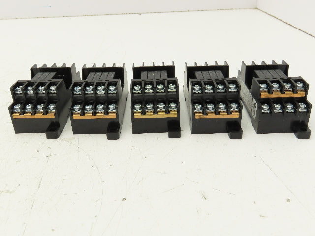 Automation Direct RS4N-DE Fuji Socket Mount 4 Card Relay 24VDC 5A Lot of 5