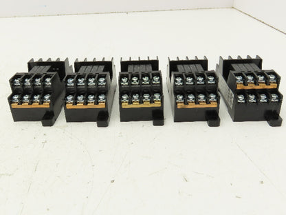 Automation Direct RS4N-DE Fuji Socket Mount 4 Card Relay 24VDC 5A Lot of 5
