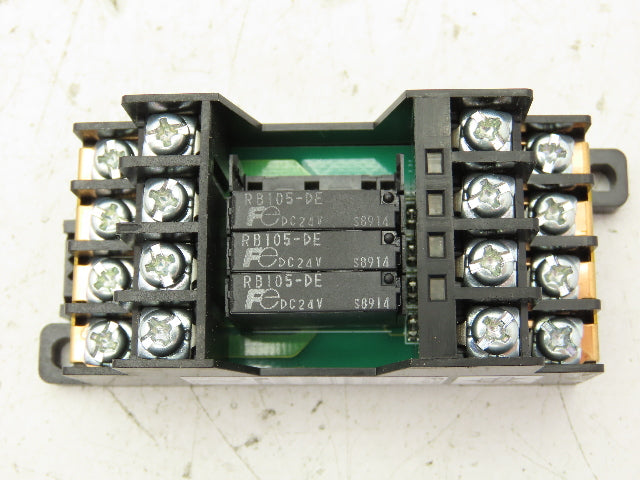 Automation Direct RS4N-DE Fuji Socket Mount 4 Card Relay 24VDC 5A Lot of 5