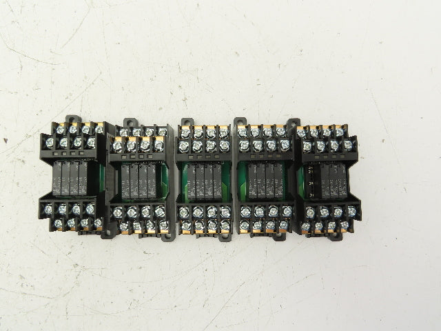 Automation Direct RS4N-DE Fuji Socket Mount 4 Card Relay 24VDC 5A Lot of 5