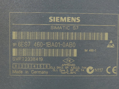 Siemens 6ES7460-1BA01-0AB0 Transmitter Interface Module IM460-1