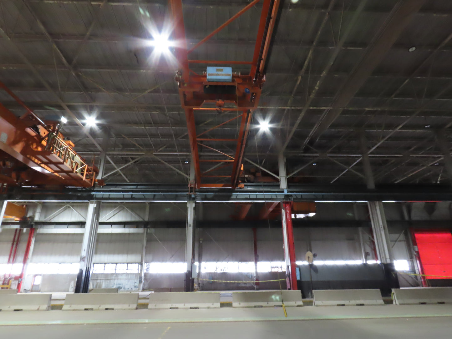 Cleveland Tramrail P&H 10 Ton Double Girder Top Running Bridge Crane 76' Span