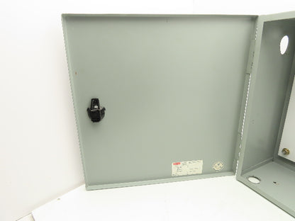 Hoffman A16N16ALP Electrical Enclosure Control Panel 16x16x6" Backplate NEMA 1