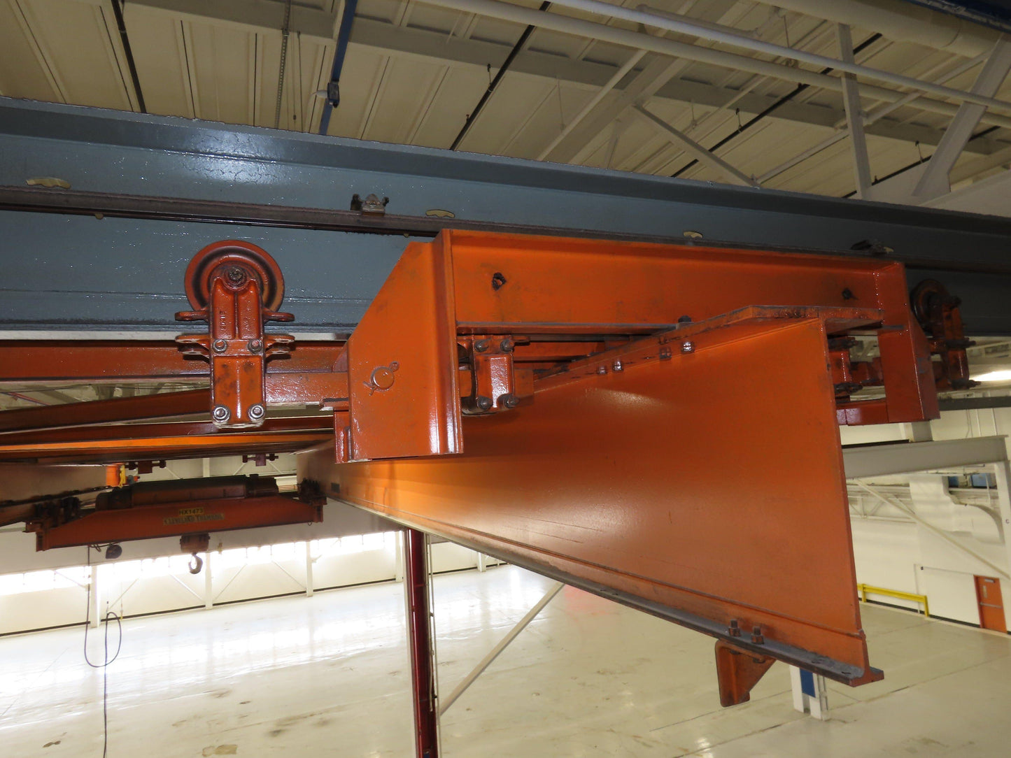 Cleveland Tramrail 16 Ton Double Girder Underhung Bridge Crane 43' Span w/Remote