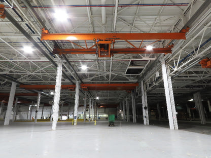 Cleveland Tramrail P&H 10 Ton Double Girder Underhung Bridge Crane 43' Span