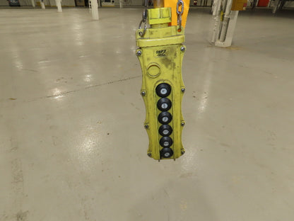 Cleveland Tramrail P&H 10 Ton Double Girder Underhung Bridge Crane 43' Span