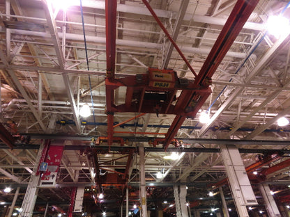 Cleveland Tramrail P&H 15 Ton Double Girder Underhung Bridge Crane 34' 10" Span