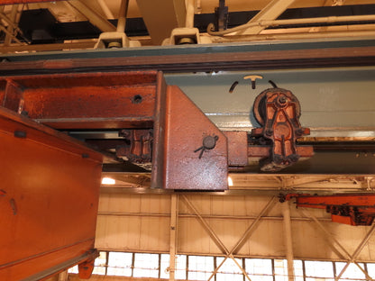Cleveland Tramrail P&H 11 Ton Double Girder Underhung Bridge Crane 34' 10" Span