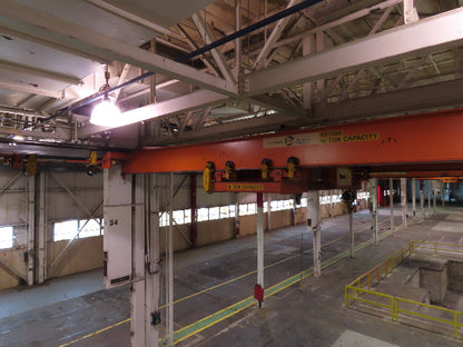 Cleveland Tramrail P&H 15 Ton Double Girder Bridge Crane 34' 10" Span w/Remote