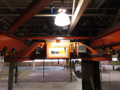 Cleveland Tramrail P&H 15 Ton Double Girder Bridge Crane 34' 10" Span w/Remote