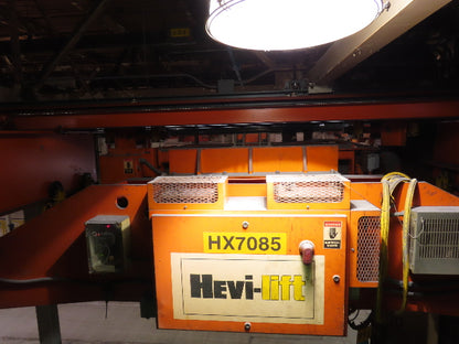 Cleveland Tramrail P&H 15 Ton Double Girder Bridge Crane 34' 10" Span w/Remote