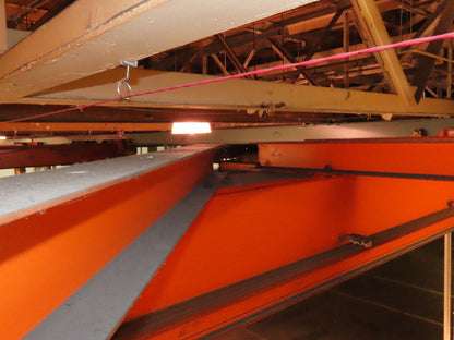 Cleveland Tramrail P&H 15 Ton Double Girder Bridge Crane 34' 10" Span w/Remote