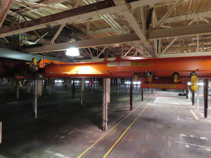 Cleveland Tramrail P&H 15 Ton Double Girder Bridge Crane 34' 10" Span w/Remote
