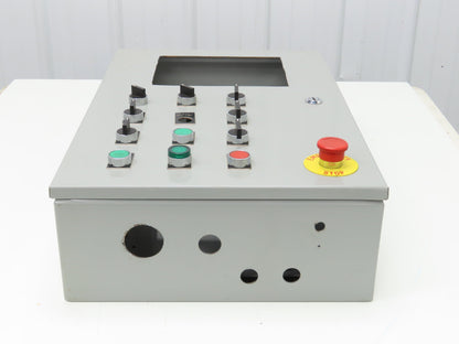 Wiegmann N1C162406LP Electrical Enclosure 24x16x6" Control Panel Switches 7x9"