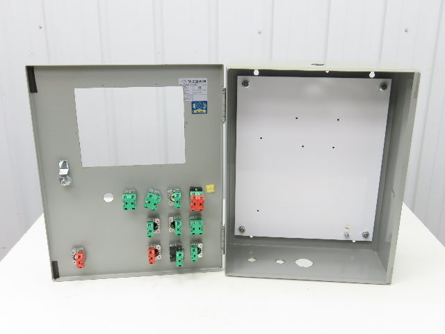 Wiegmann N1C162006LP Electrical Enclosure 20x16x6" Control Panel Switches 7x9"