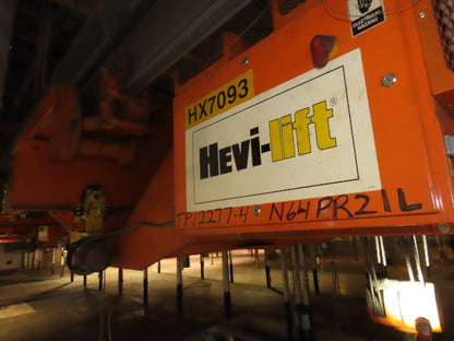 Cleveland Tramrail P&H 15 Ton Double Girder Bridge Crane 45' Span 2-Hoists