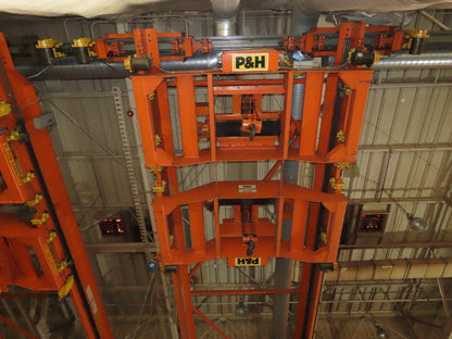 Cleveland Tramrail P&H 15 Ton Double Girder Bridge Crane 45' Span 2-Hoists