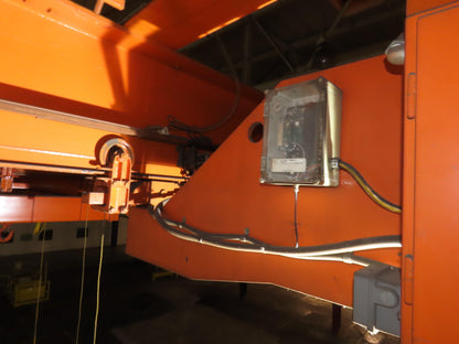 Cleveland Tramrail P&H 15 Ton Double Girder Underhung Bridge Crane 45' Span