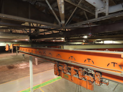 Cleveland Tramrail P&H 15 Ton Double Girder Underhung Bridge Crane 34' 10" Span
