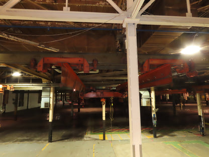 Cleveland Tramrail P&H 15 Ton Double Girder Underhung Bridge Crane 34' 10" Span